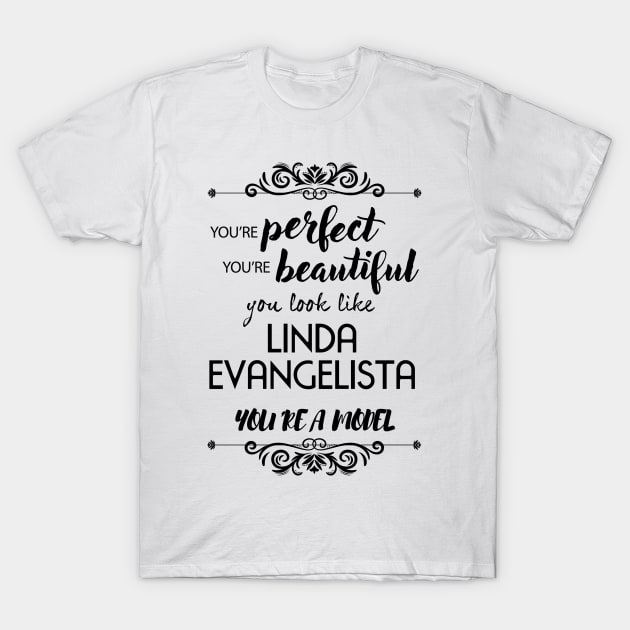 LINDA EVANGELISTA T-Shirt by Potaaties